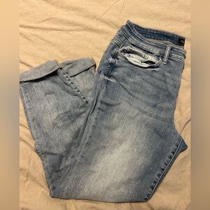 Judy Blue Boyfriend Fit cuffed hem jeans